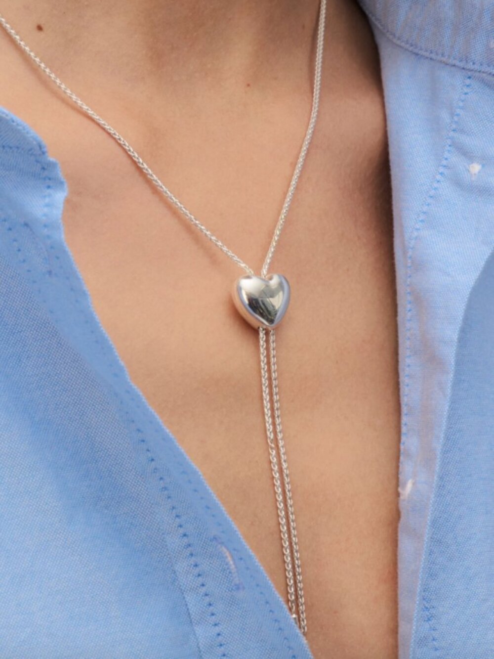 Puffy Heart Bolo Tie Hillberg and Berk